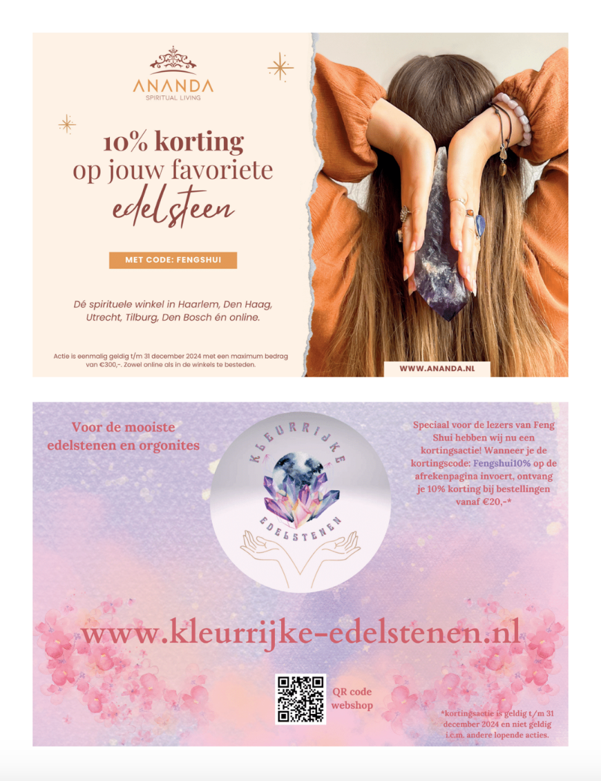Adverteren in Feng Shui het Magazine 1/2 pagina