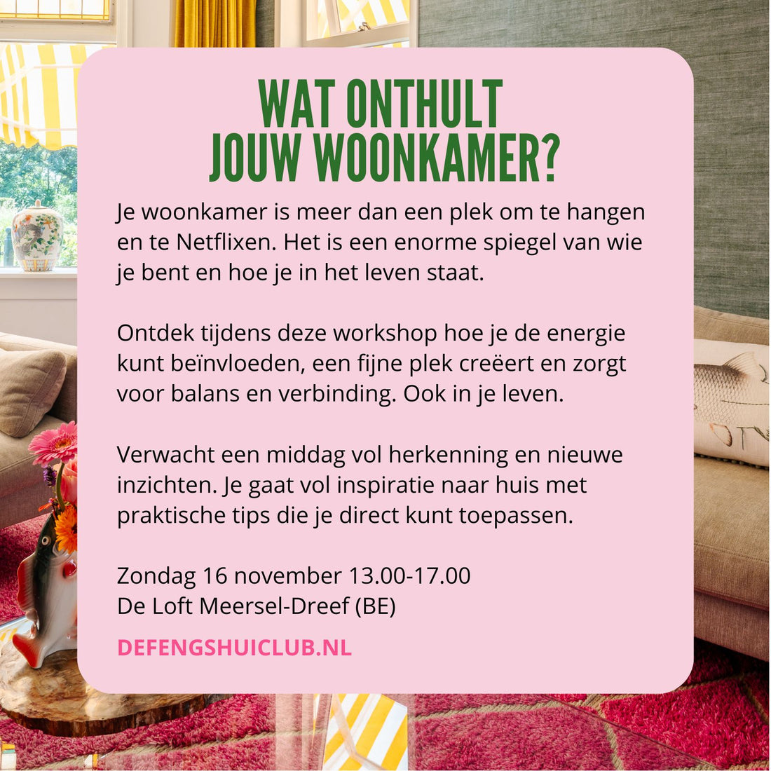 Workshop Wat onthult jouw woonkamer?